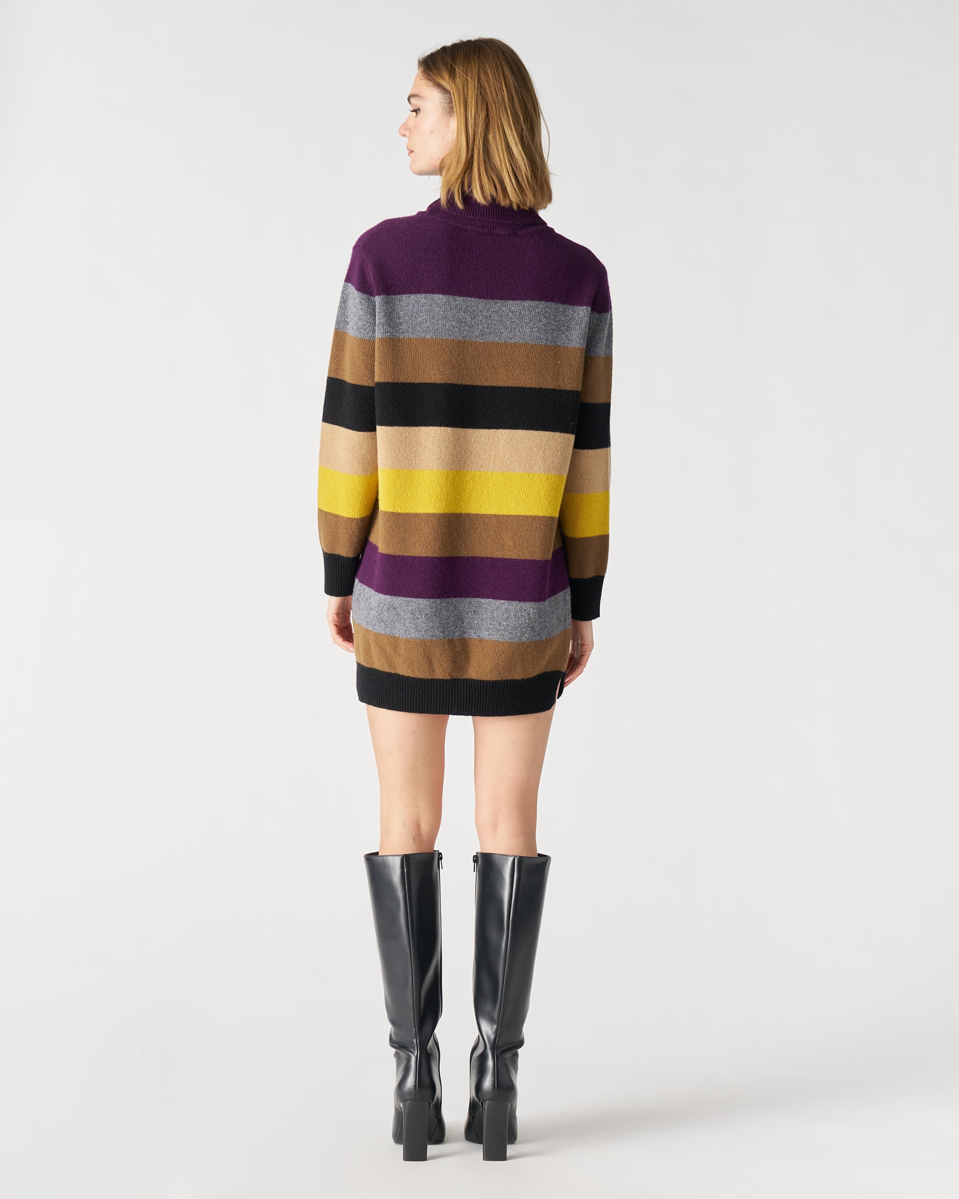 The Market Store | Abito In Maglia Riga Multicolor